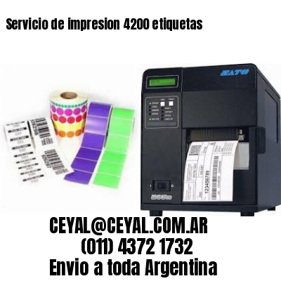 Servicio de impresion 4200 etiquetas