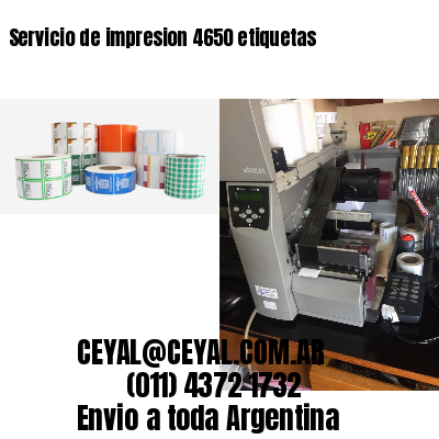 Servicio de impresion 4650 etiquetas