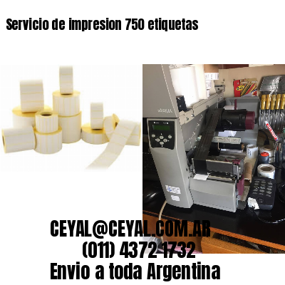 Servicio de impresion 750 etiquetas