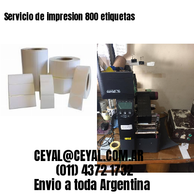 Servicio de impresion 800 etiquetas