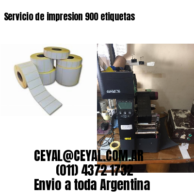 Servicio de impresion 900 etiquetas