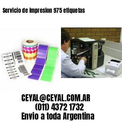 Servicio de impresion 975 etiquetas