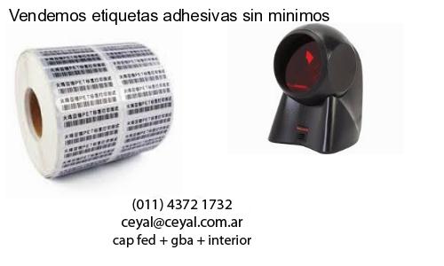 Vendemos etiquetas adhesivas sin minimos