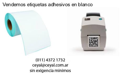 Vendemos etiquetas adhesivos en blanco