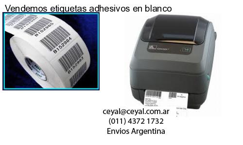 Vendemos etiquetas adhesivos en blanco