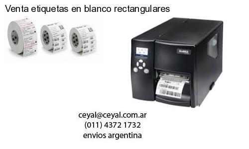 Venta etiquetas en blanco rectangulares