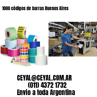 1000 códigos de barras Buenos Aires