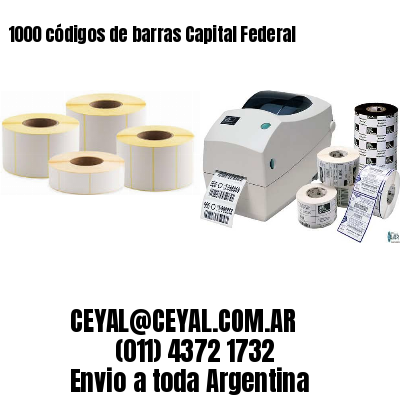 1000 códigos de barras Capital Federal