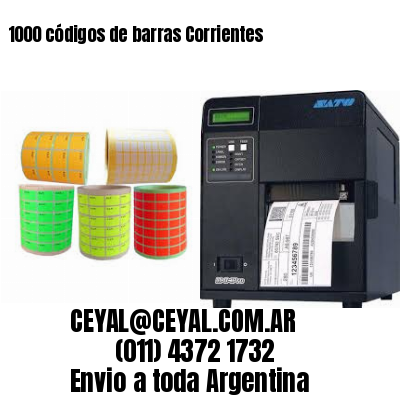 1000 códigos de barras Corrientes