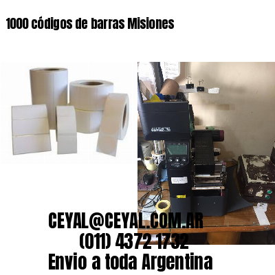 1000 códigos de barras Misiones