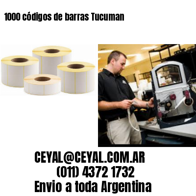 1000 códigos de barras Tucuman