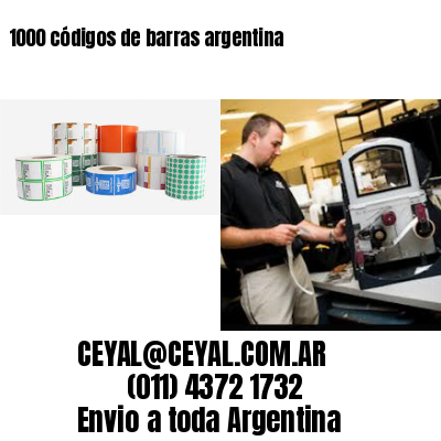 1000 códigos de barras argentina