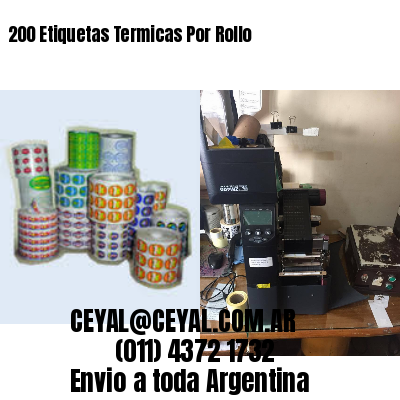 200 Etiquetas Termicas Por Rollo