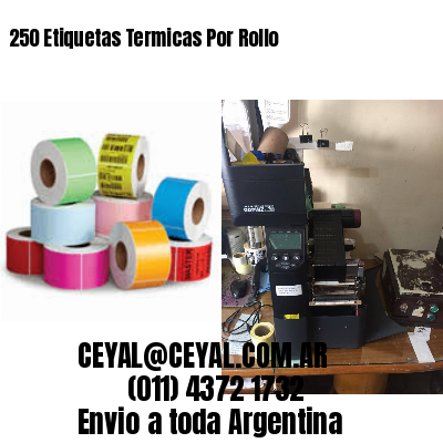 250 Etiquetas Termicas Por Rollo