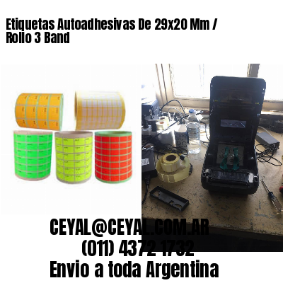 Etiquetas Autoadhesivas De 29×20 Mm / Rollo 3 Band