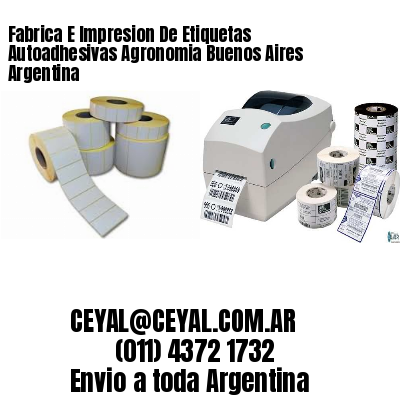 Fabrica E Impresion De Etiquetas Autoadhesivas Agronomia Buenos Aires Argentina