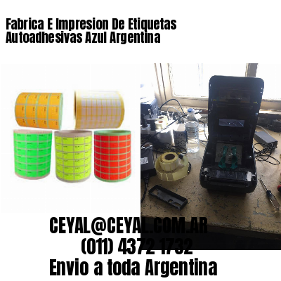 Fabrica E Impresion De Etiquetas Autoadhesivas Azul Argentina