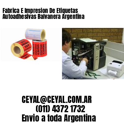 Fabrica E Impresion De Etiquetas Autoadhesivas Balvanera Argentina