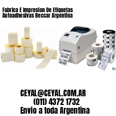 Fabrica E Impresion De Etiquetas Autoadhesivas Beccar Argentina