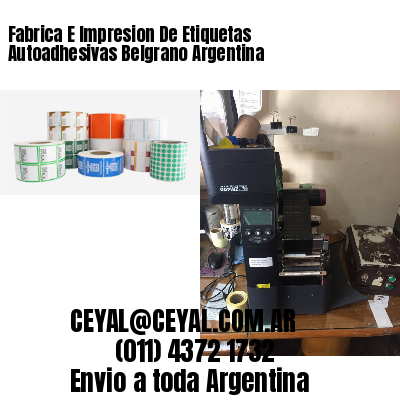 Fabrica E Impresion De Etiquetas Autoadhesivas Belgrano Argentina