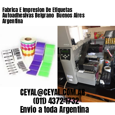 Fabrica E Impresion De Etiquetas Autoadhesivas Belgrano  Buenos Aires Argentina