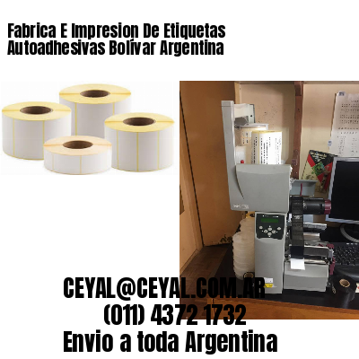 Fabrica E Impresion De Etiquetas Autoadhesivas Bolívar Argentina