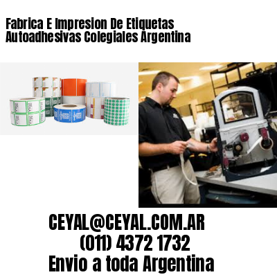 Fabrica E Impresion De Etiquetas Autoadhesivas Colegiales Argentina