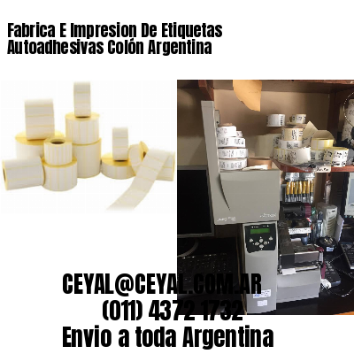 Fabrica E Impresion De Etiquetas Autoadhesivas Colón Argentina