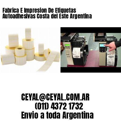 Fabrica E Impresion De Etiquetas Autoadhesivas Costa del Este Argentina