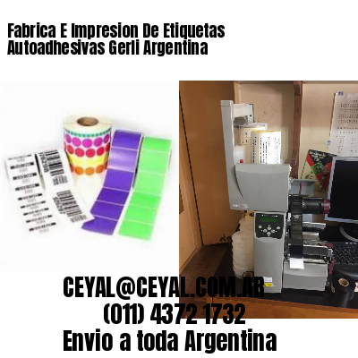 Fabrica E Impresion De Etiquetas Autoadhesivas Gerli Argentina