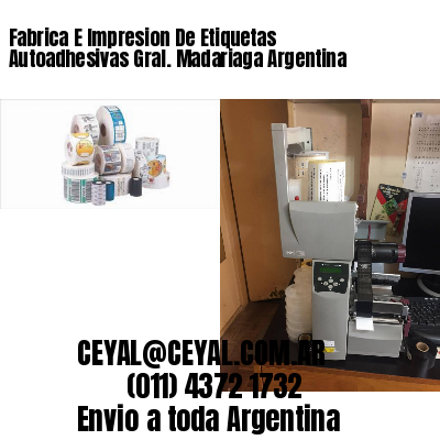 Fabrica E Impresion De Etiquetas Autoadhesivas Gral. Madariaga Argentina