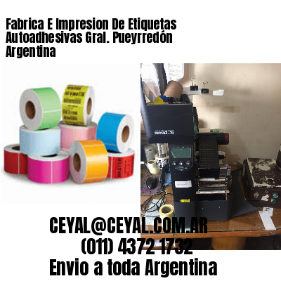 Fabrica E Impresion De Etiquetas Autoadhesivas Gral. Pueyrredón Argentina