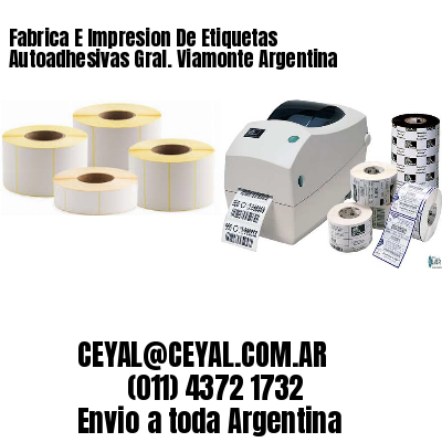 Fabrica E Impresion De Etiquetas Autoadhesivas Gral. Viamonte Argentina