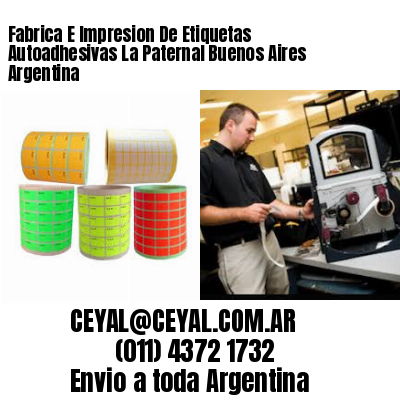 Fabrica E Impresion De Etiquetas Autoadhesivas La Paternal Buenos Aires Argentina