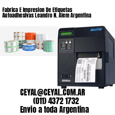 Fabrica E Impresion De Etiquetas Autoadhesivas Leandro N. Alem Argentina