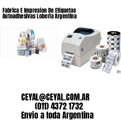 Fabrica E Impresion De Etiquetas Autoadhesivas Loberia Argentina