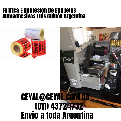 Fabrica E Impresion De Etiquetas Autoadhesivas Luis Guillón Argentina