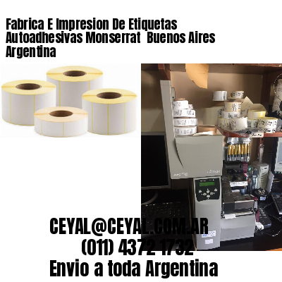 Fabrica E Impresion De Etiquetas Autoadhesivas Monserrat  Buenos Aires Argentina