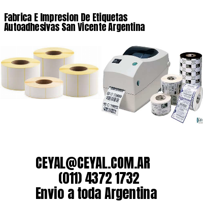 Fabrica E Impresion De Etiquetas Autoadhesivas San Vicente Argentina