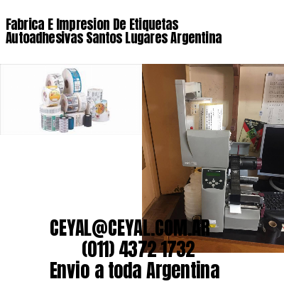 Fabrica E Impresion De Etiquetas Autoadhesivas Santos Lugares Argentina