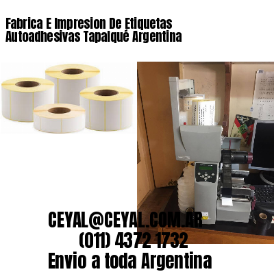 Fabrica E Impresion De Etiquetas Autoadhesivas Tapalqué Argentina