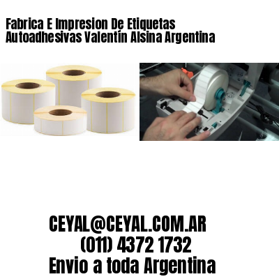 Fabrica E Impresion De Etiquetas Autoadhesivas Valentín Alsina Argentina