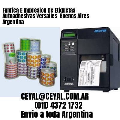 Fabrica E Impresion De Etiquetas Autoadhesivas Versalles  Buenos Aires Argentina