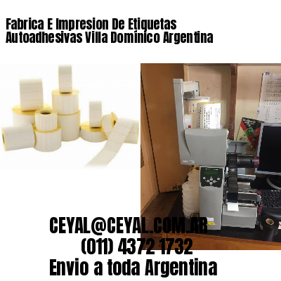 Fabrica E Impresion De Etiquetas Autoadhesivas Villa Domínico Argentina