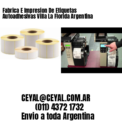 Fabrica E Impresion De Etiquetas Autoadhesivas Villa La Florida Argentina