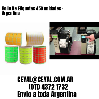 Rollo De Etiquetas 450 unidades – Argentina