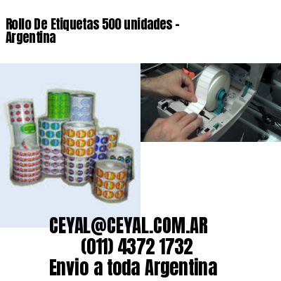 Rollo De Etiquetas 500 unidades – Argentina