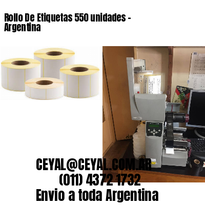 Rollo De Etiquetas 550 unidades – Argentina