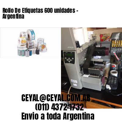 Rollo De Etiquetas 600 unidades – Argentina