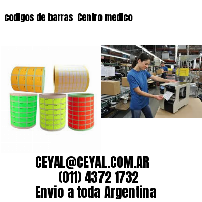 codigos de barras 	Centro medico